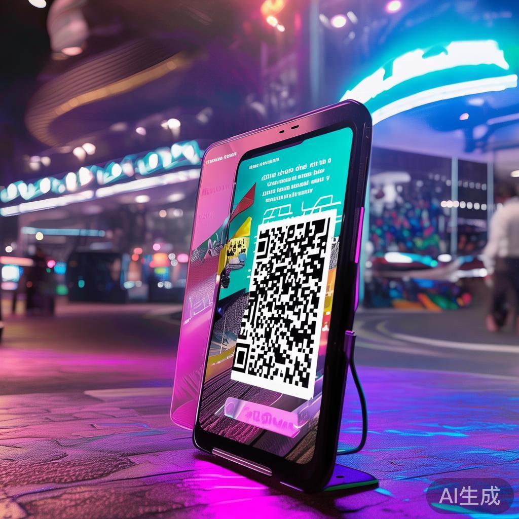 一些官方广告或推广活动会配有二维码，用户扫描后即可